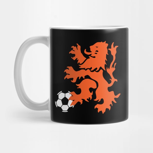 Dutch Lion with Soccer Ball by cartogram